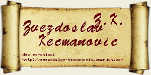Zvezdoslav Kecmanović vizit kartica